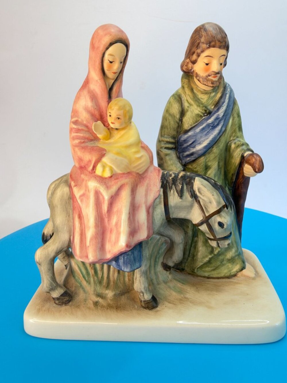 Vintage Goebel HX 239 Holy Family Donkey One Piece Nativity Flight Into Egypt 6" - Picture 2 of 9